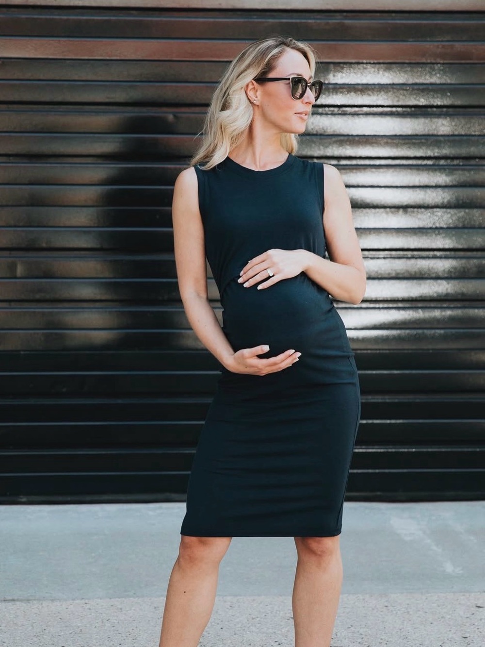 MLM Brand Little Breastfeeding Dress - NAVY